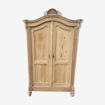 Dutch cabinet in white fir early 20th century