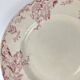 Round plate KG Lunéville "Fontainebleau", pink, late 19th century, ironstone