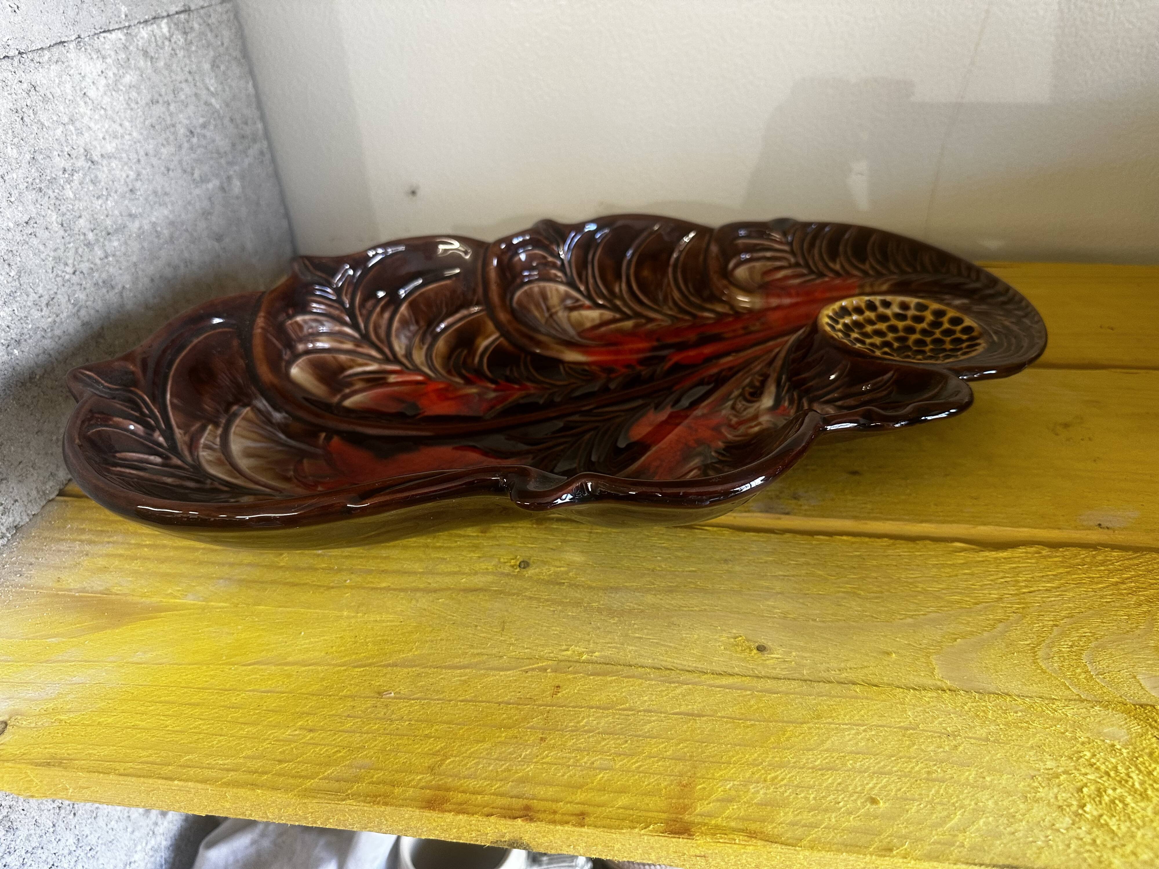 Large Fruit Bowl - Ceramic Centerpiece Vallauris 60s
