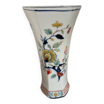 Vase porcelaine motif chinois