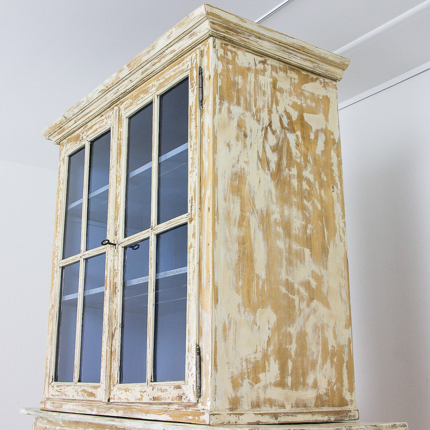 Antique cupboard vitrine