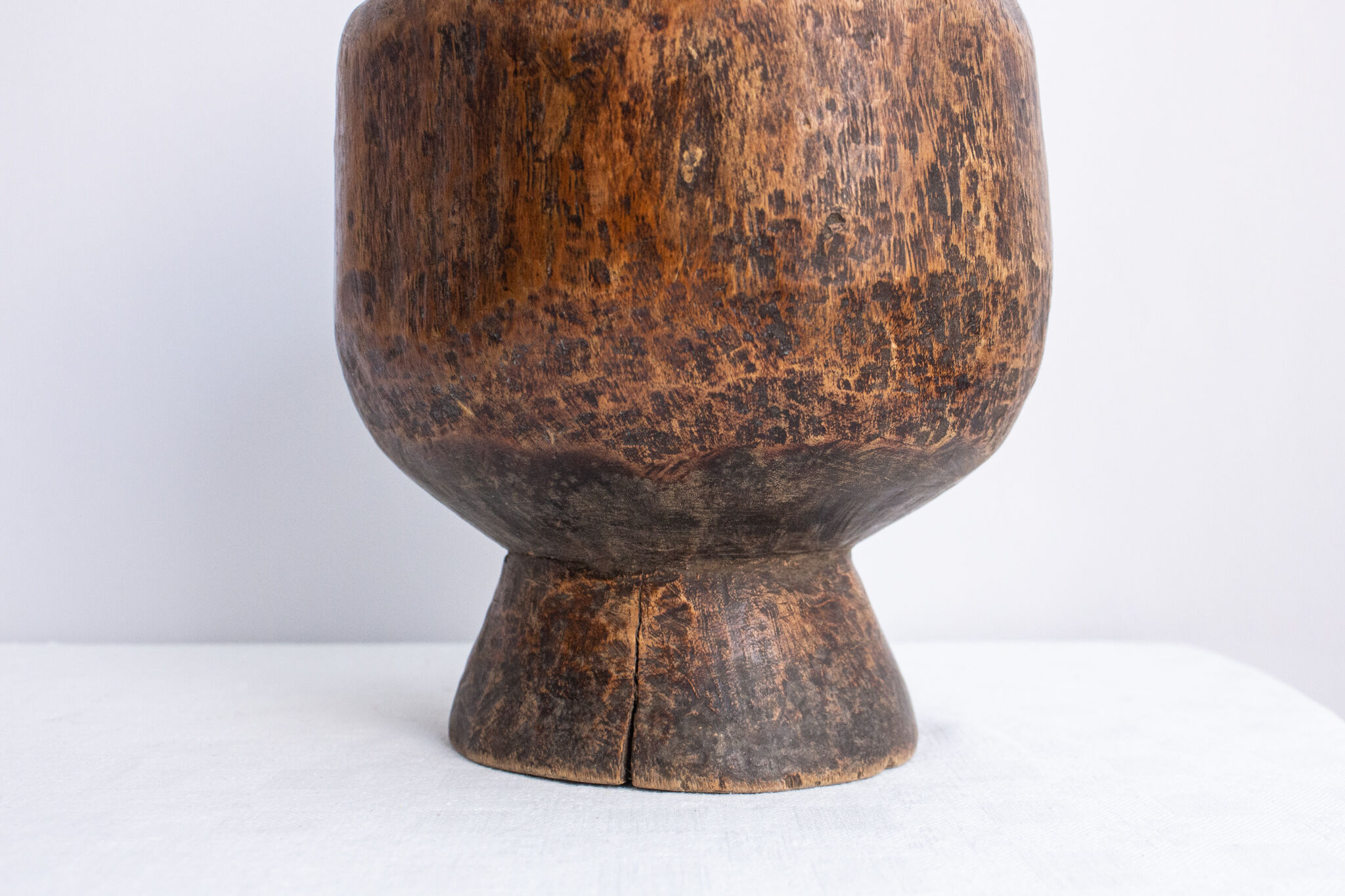 Handmade African wooden salad bowl