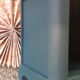 Pair of bedside tables revisited in petrol blue