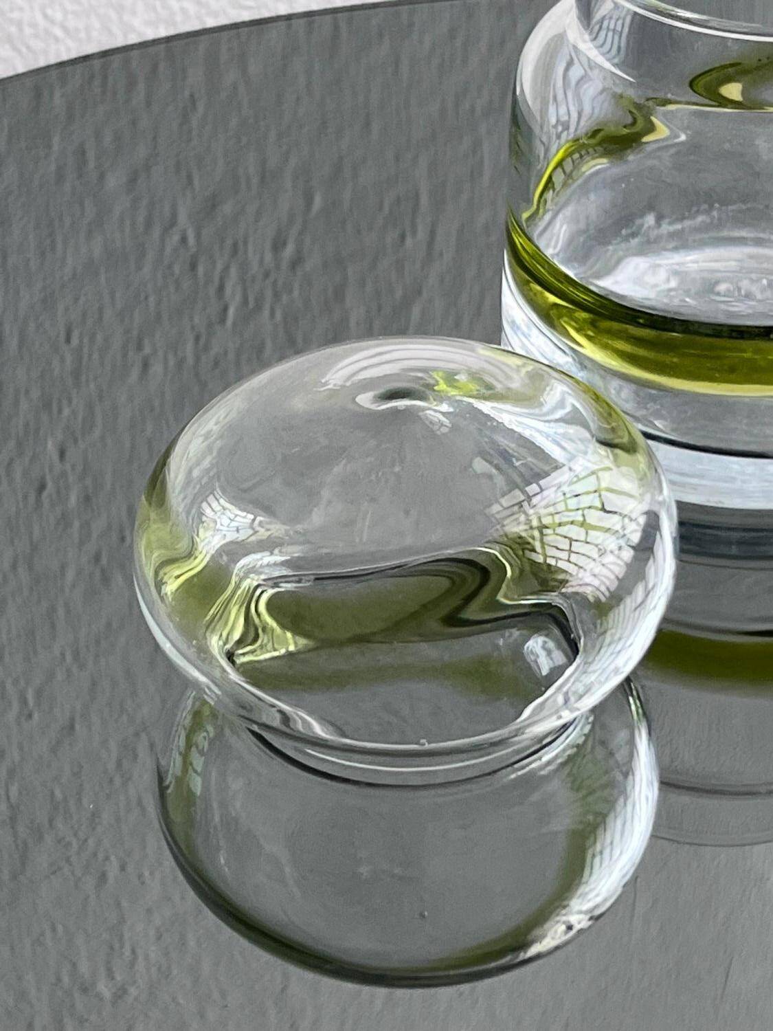 Vintage Murano Glass Vase with Lid, Mid-Century Modern, Italy, 1960s