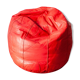 Large Leather Pouf Brazil 2000s