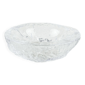 Kosta Boda Textured Glass Platter, Swedish Art Glass, 1960s