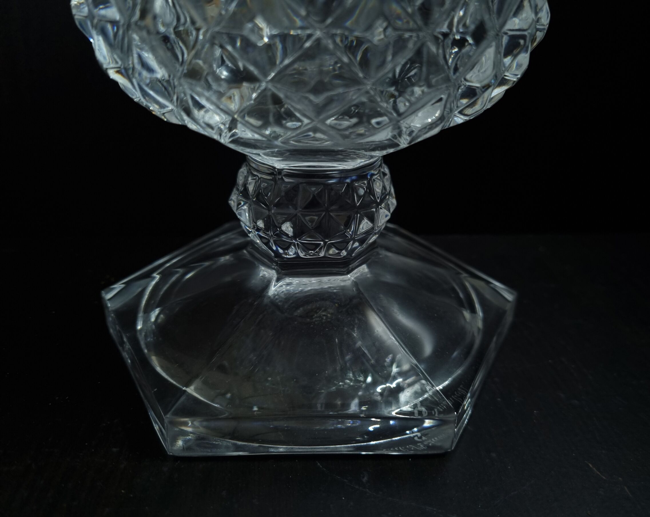 Pair of Medici crystal vases from Val-Saint-Lambert