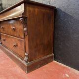 Commode large en acajou