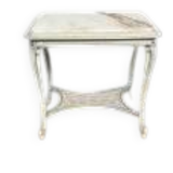 Table à thé de style Louis XV. Plateau en marbre.