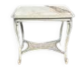 Louis XV style tea table. Marble top.