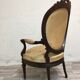 Fauteuil médaillon style Louis XV 19ème