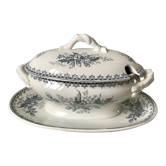 Saucière Terre de Fer Société Céramique Maestricht modèle Chardon made in Holland fin XIXème