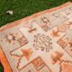 Vintage Turkish Oushak rug 128x258 cm