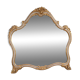Miroir italien laqué et doré du 20e siècle