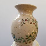 Old Vase Sandstone Alsace GRAESSEL Beige Décor Chisled Made In FRANCE Vintage
