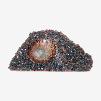 Vide-poche en pierre à cristaux