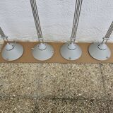 Set of 4 Artemide "mikado" pendant lights, FA Porsche design, 80s