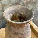 Vase made of raw wood