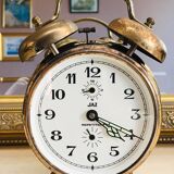 Jaz repeater alarm clock 1982 double copper bells