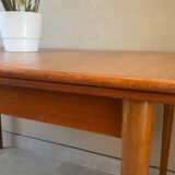 Vintage teak table with extensions