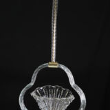 Charming Ercole Barovier Art Deco Chandelier, 'Bullicante' Glass Murano, 1940s
