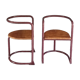 Pair of 50s children's chairs in tube