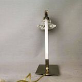 Chromed metal halogen dimmer desk lamp