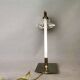 Chromed metal halogen dimmer desk lamp