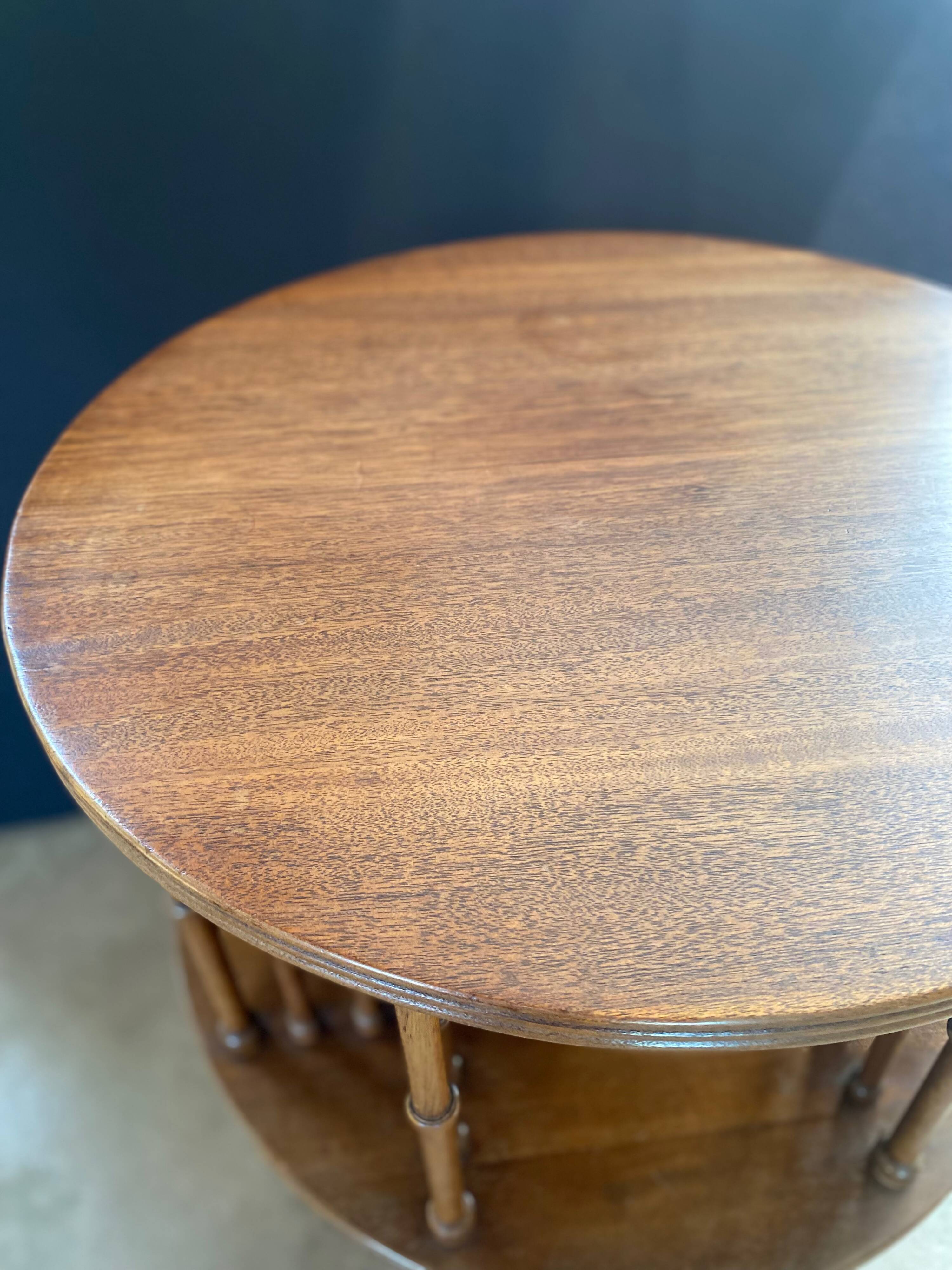 revolving bookcase, Empire style