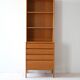 Scandinavian oak bookcase cabinet