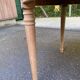 Round dining table Louis Philippe stripped in raw solid cherry wood Italy