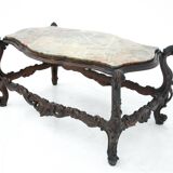 Table avec plateau en marbre, Italie, début du XXe siècle.