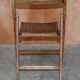 Suite de six chaises pliantes steamer en chêne anglais circa 1900-1920
