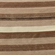 10x13 Dark Brown & Beige Vintage Kilim Rug, 311x394Cm