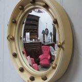 Vintage english butlers porthole convex mirror
