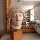 Greek bust of a blond Ephebe