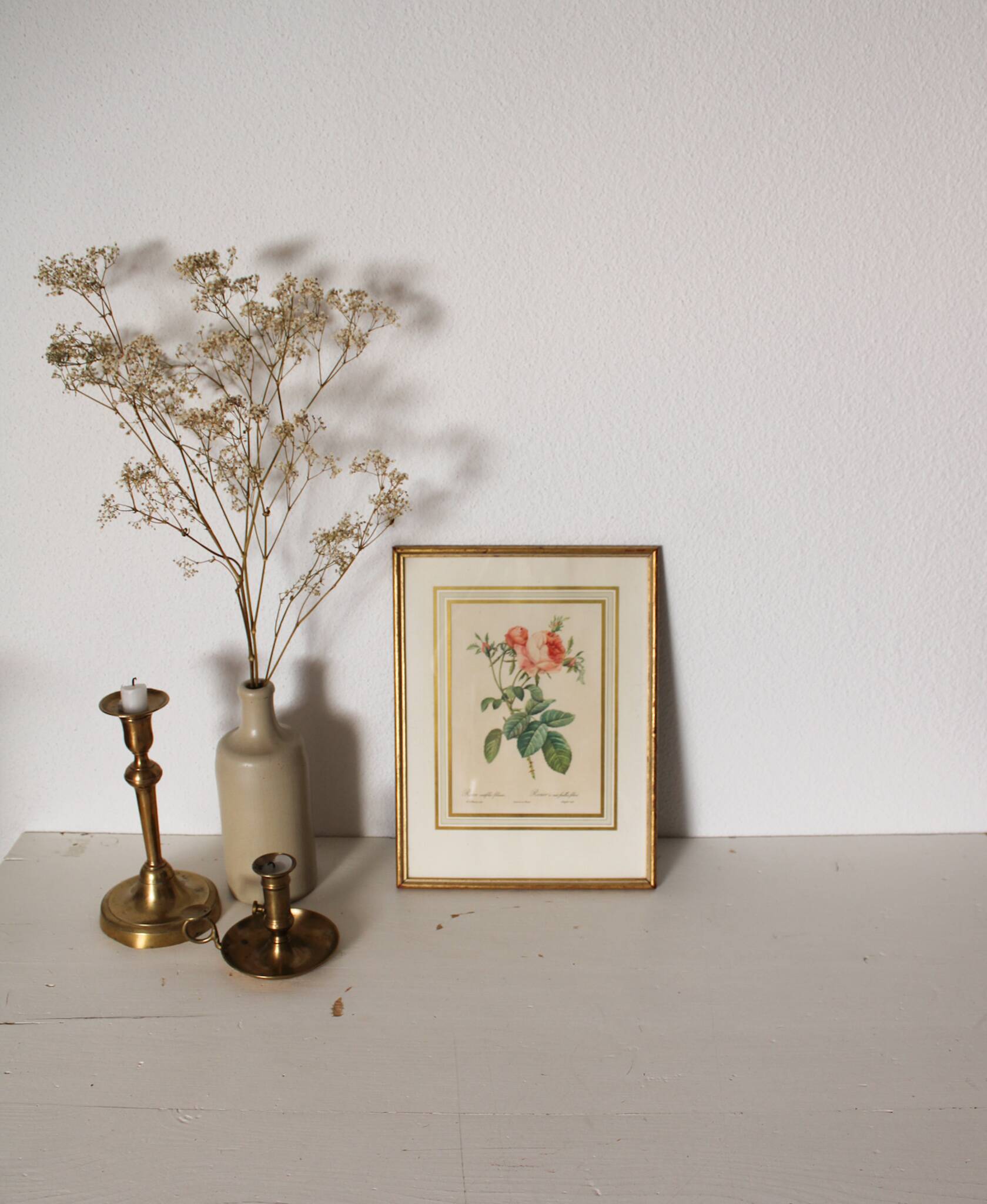 Golden frame botanical illustration