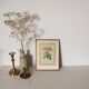 Golden frame botanical illustration