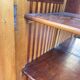 Two-door mahogany display cabinet