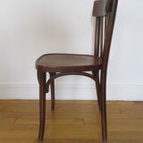 3 Baumann curved wood bistro chairs