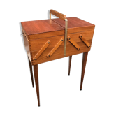 Travailleuse vintage scandinave boîte à couture