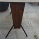 Rare table Bistro formica and mahogany of the Normand workshops