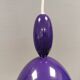Two purple hanging lamps from Norway Says for Muuto, model Mhy
