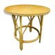 Table basse en rotin vintage 70s