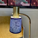 Pair of large modular industrial lamps from the 1950s.