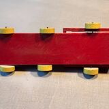 Wooden locomotive and tender, antique toy