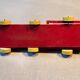 Wooden locomotive and tender, antique toy
