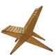 Wooden garden chair folding from the 70s in the Netherlands