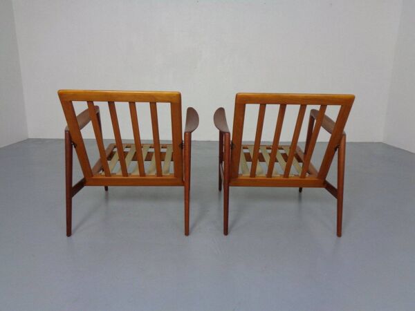 Danish Lounge Chair in Organic Teak by Hans Olsen, 1960s