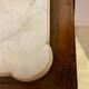 Secretary Louis XVI 1780 in Mahogany, white marble.
